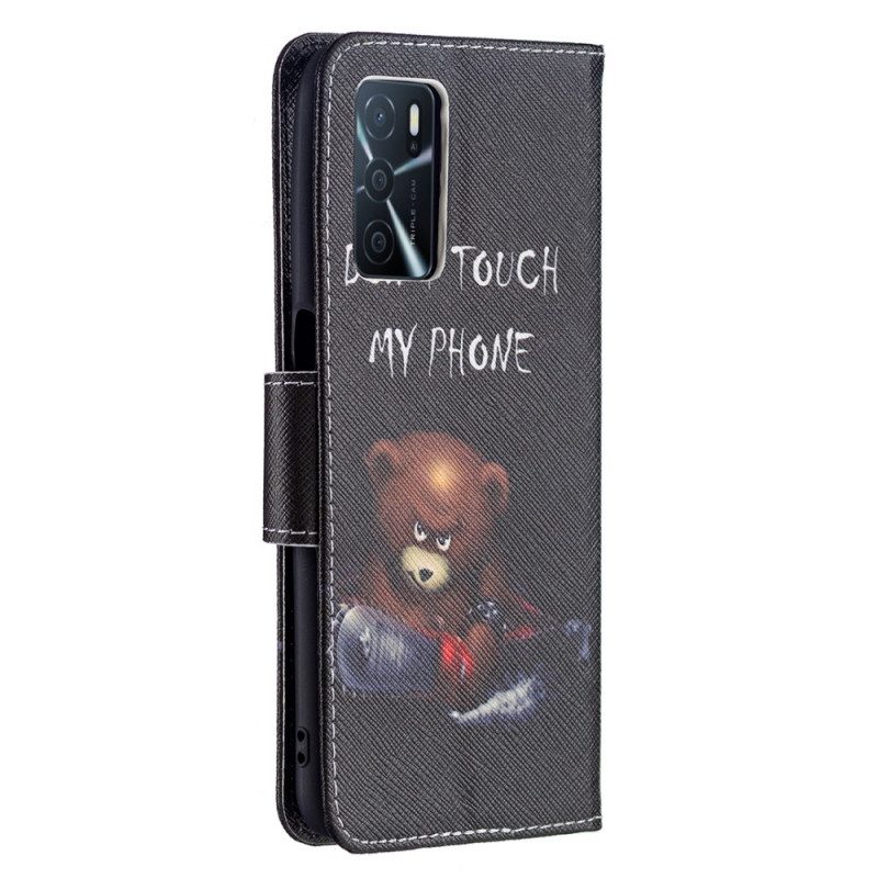 Folio Cover Oppo A16 / A16s Orso Pericoloso