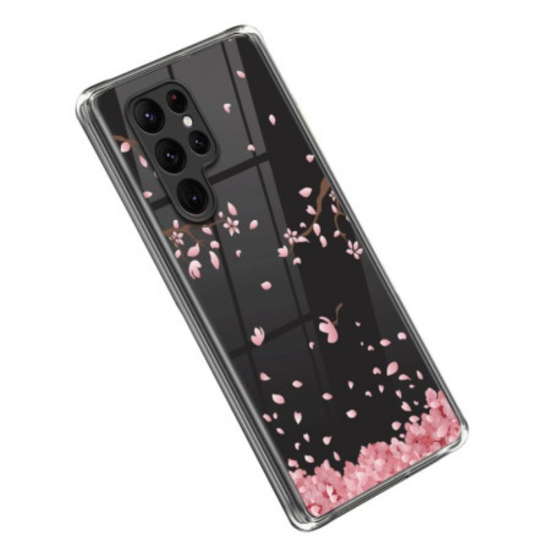 Cover Samsung Galaxy S23 Ultra 5G Fiori Rosa