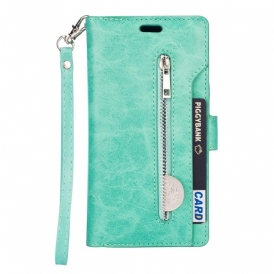 Custodia in pelle Samsung Galaxy S23 Ultra 5G Borsa Con Cordino