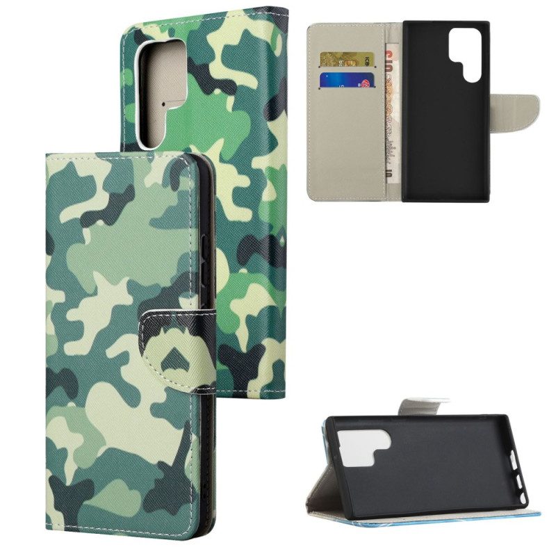 Custodia in pelle Samsung Galaxy S23 Ultra 5G Camuffare