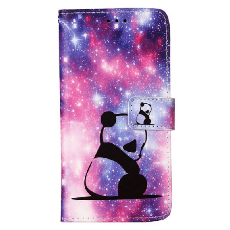 Custodia in pelle Samsung Galaxy S23 Ultra 5G Galassia Panda