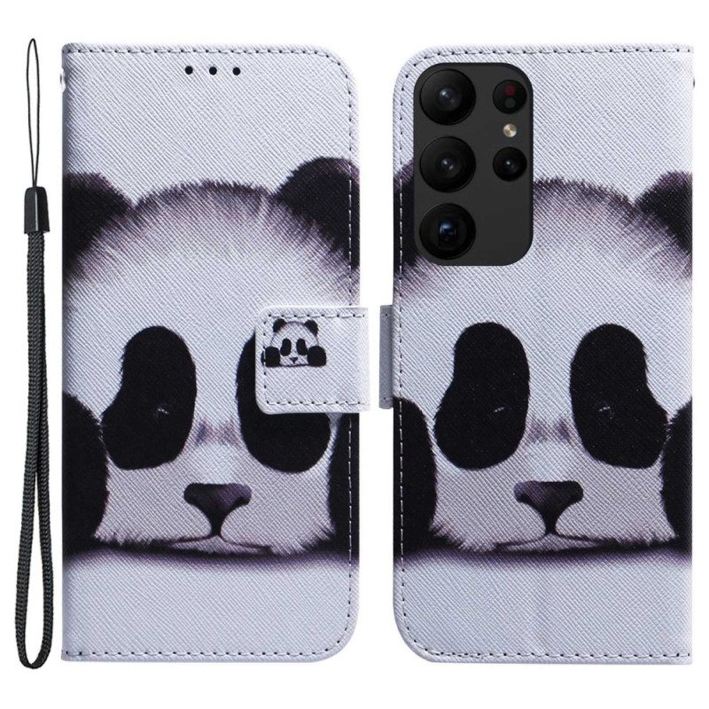 Custodia in pelle Samsung Galaxy S23 Ultra 5G Il Mio Cordino Panda