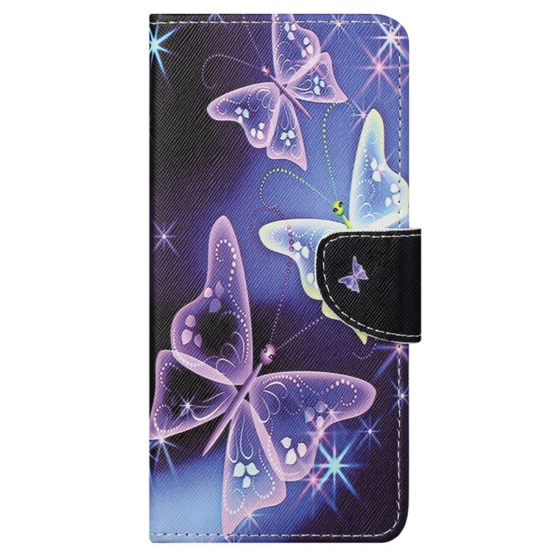 Custodia in pelle Samsung Galaxy S23 Ultra 5G Sublimi Farfalle