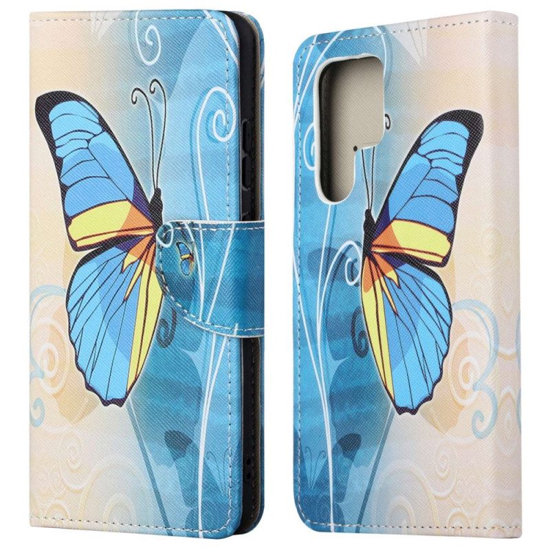 Custodia in pelle Samsung Galaxy S23 Ultra 5G Sublimi Farfalle