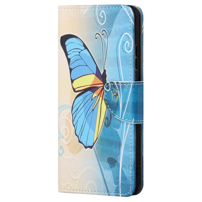 Custodia in pelle Samsung Galaxy S23 Ultra 5G Sublimi Farfalle