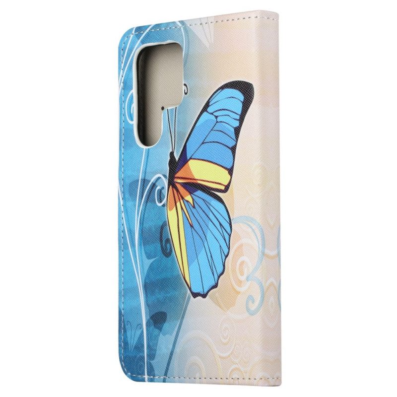 Custodia in pelle Samsung Galaxy S23 Ultra 5G Sublimi Farfalle