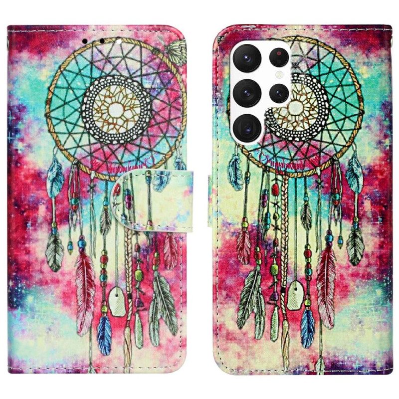 Folio Cover Samsung Galaxy S23 Ultra 5G Cacciatore Di Sogni