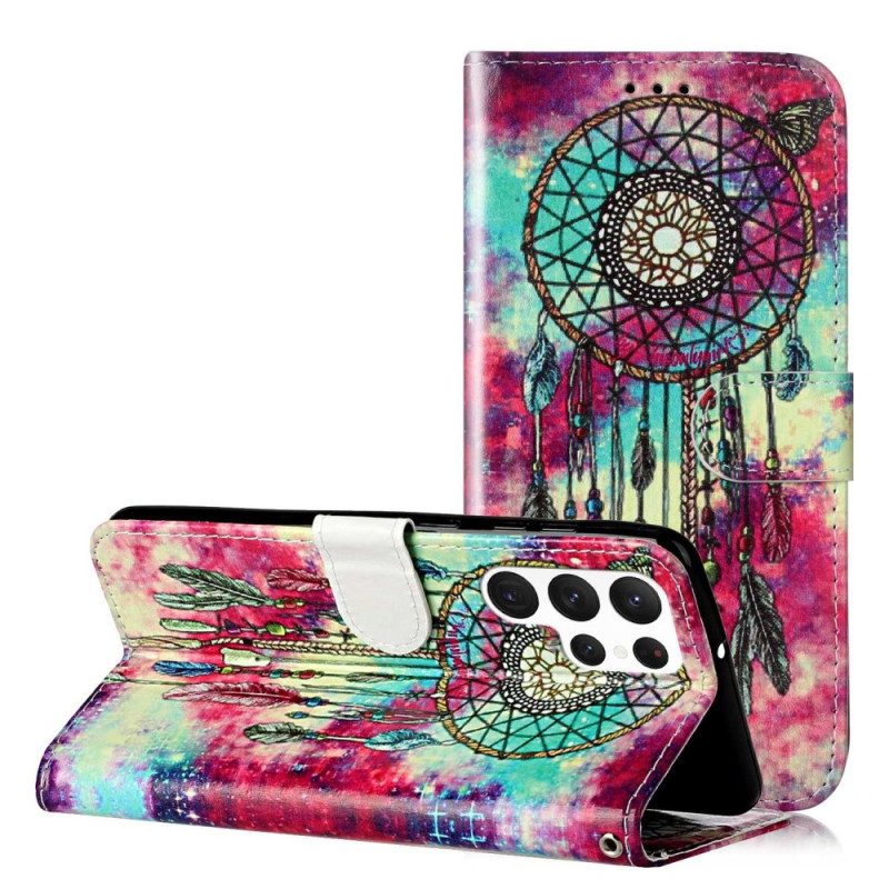 Folio Cover Samsung Galaxy S23 Ultra 5G Cacciatore Di Sogni