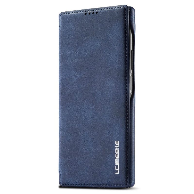 Folio Cover Samsung Galaxy S23 Ultra 5G Custodia in pelle Effetto Pelle Lc.imeeke Effetto Pelle