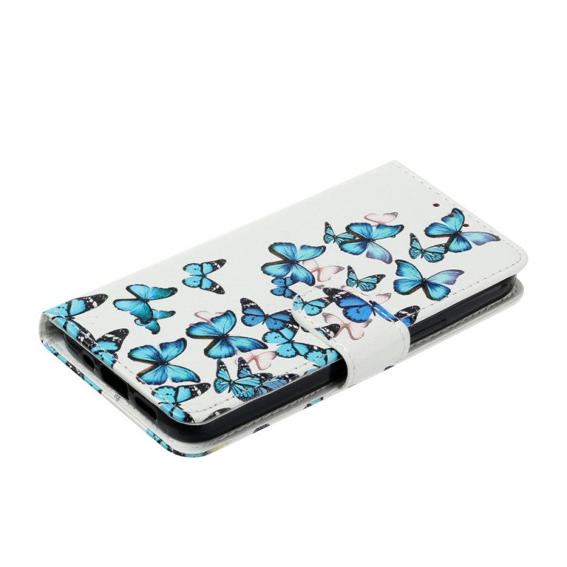 Folio Cover Samsung Galaxy S23 Ultra 5G Farfalle In Volo