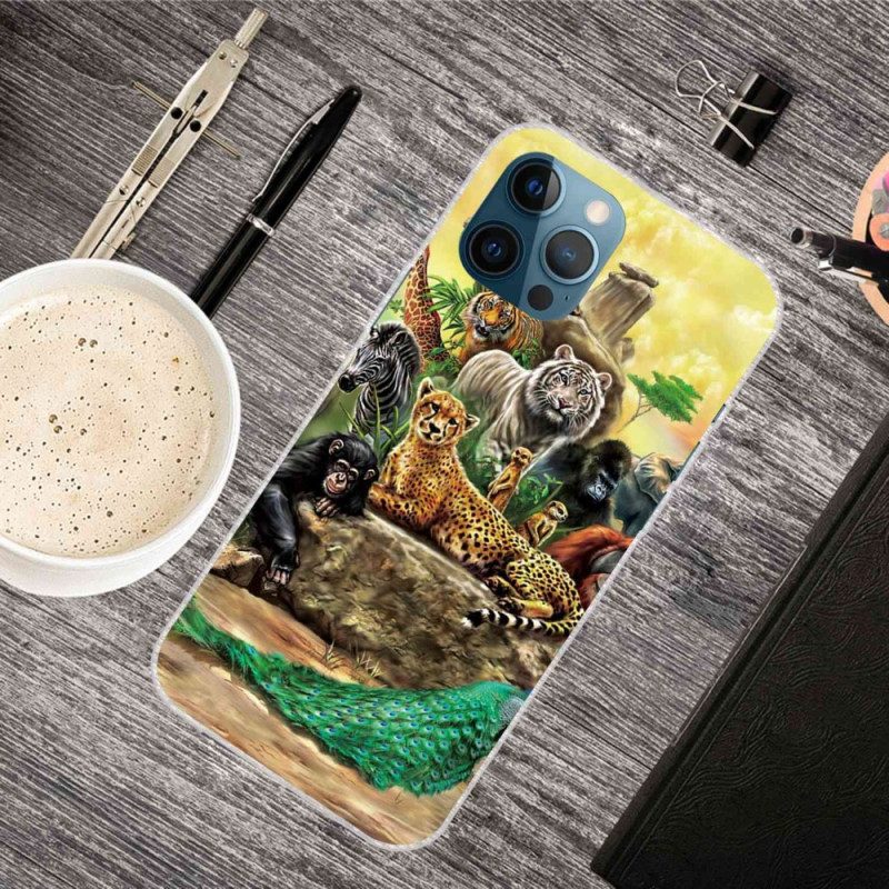 Cover iPhone 14 Pro Max Animali Da Safari