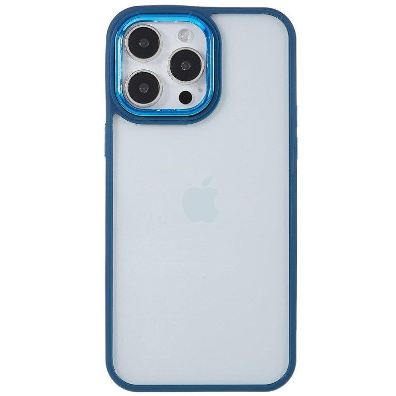 Cover iPhone 14 Pro Max Bordi Colorati Trasparenti