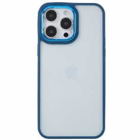 Cover iPhone 14 Pro Max Bordi Colorati Trasparenti