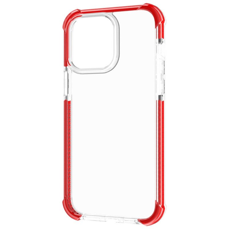 Cover iPhone 14 Pro Max Bordi Colorati Trasparenti