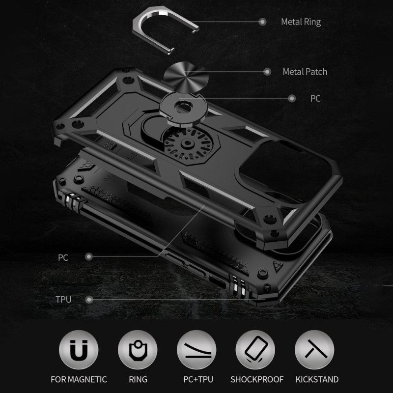 Cover iPhone 14 Pro Max Design Con Staffa Ad Anello