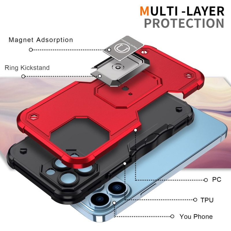 Cover iPhone 14 Pro Max Design Con Staffa Ad Anello