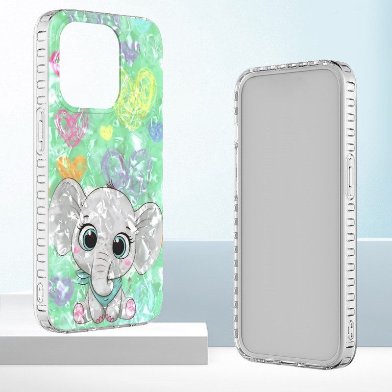 Cover iPhone 14 Pro Max Elegante Elefante