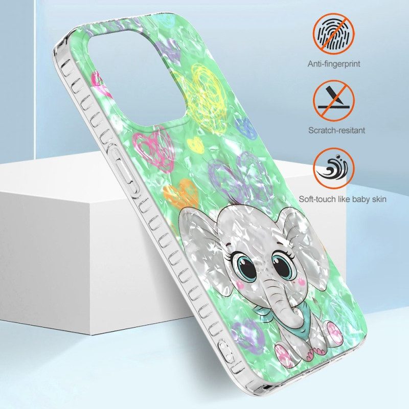 Cover iPhone 14 Pro Max Elegante Elefante