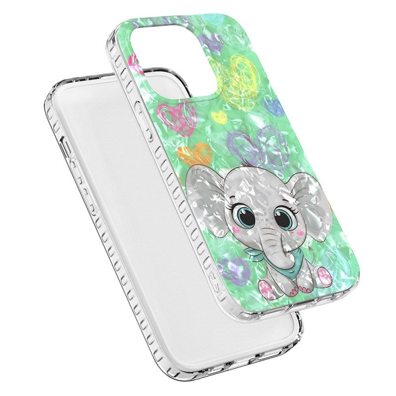 Cover iPhone 14 Pro Max Elegante Elefante