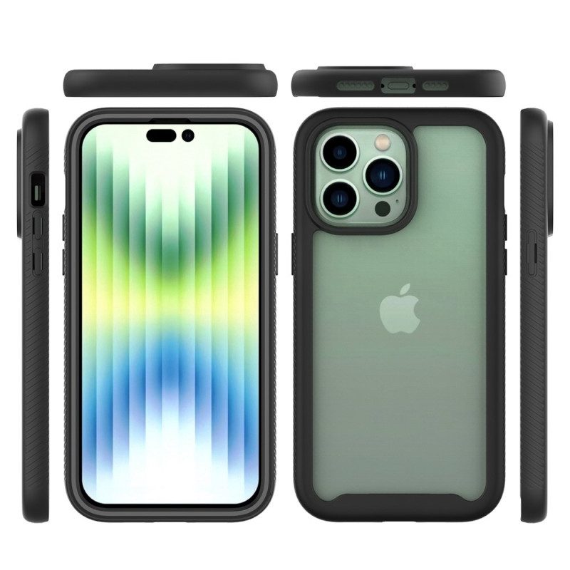 Cover iPhone 14 Pro Max Ibrido Con Protezione Per Lo Schermo