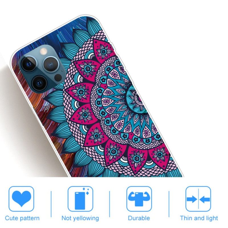 Cover iPhone 14 Pro Max Mandala Colorato