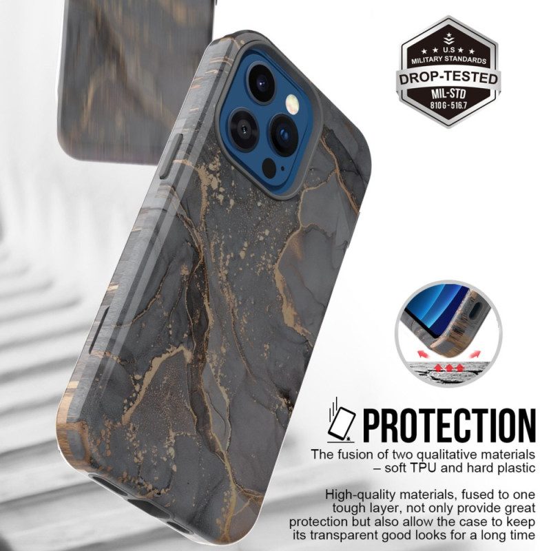 Cover iPhone 14 Pro Max Marmo Lussuoso