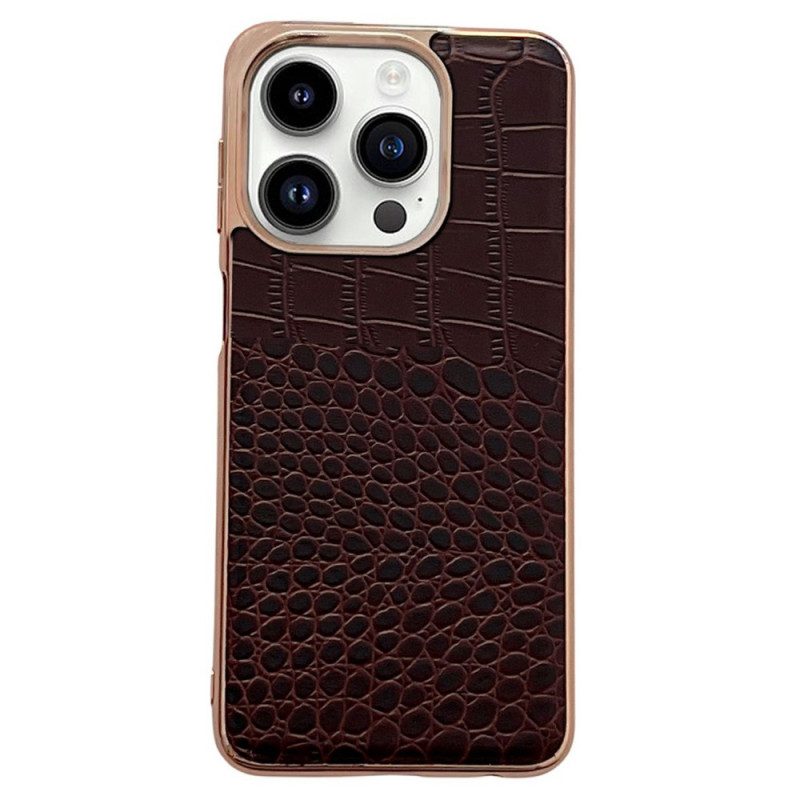 Cover iPhone 14 Pro Max Pelle Texture Coccodrillo