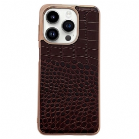 Cover iPhone 14 Pro Max Pelle Texture Coccodrillo