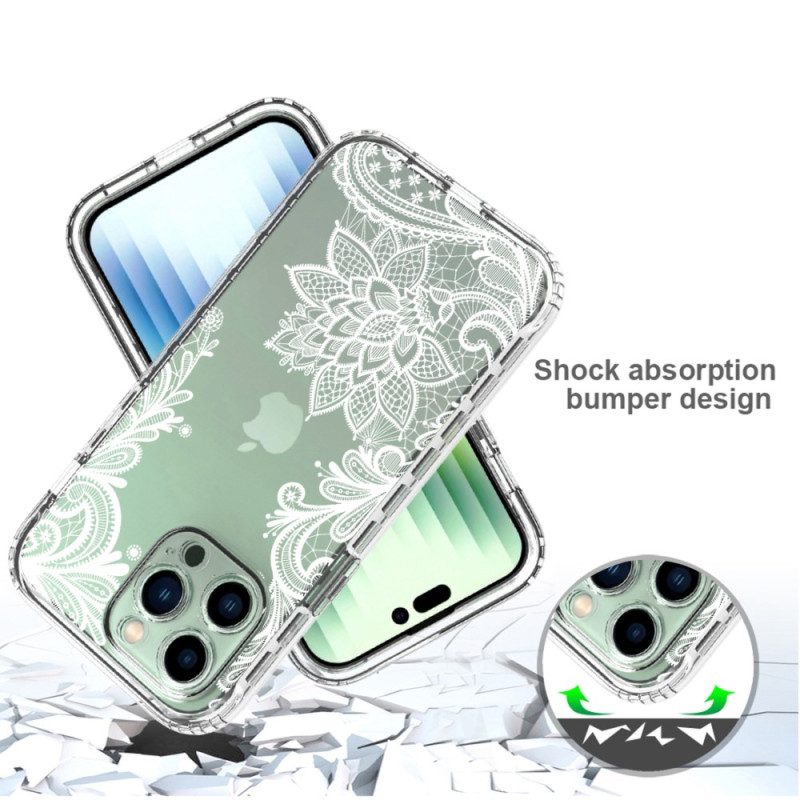 Cover iPhone 14 Pro Max Pizzo Rinforzato