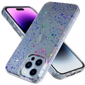 Cover iPhone 14 Pro Max Stelle Trasparenti