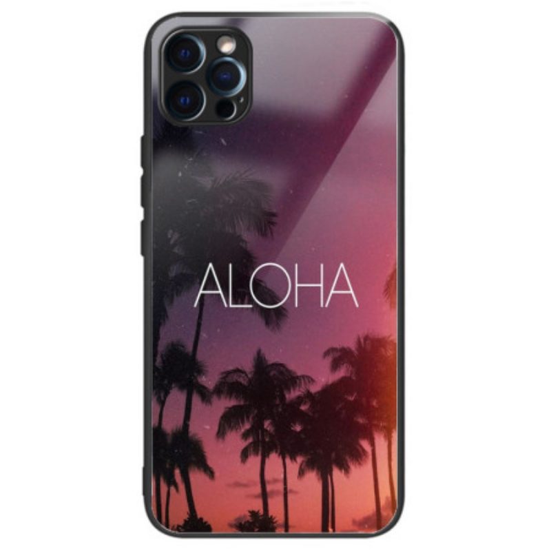 Cover iPhone 14 Pro Max Vetro Temperato Aloha