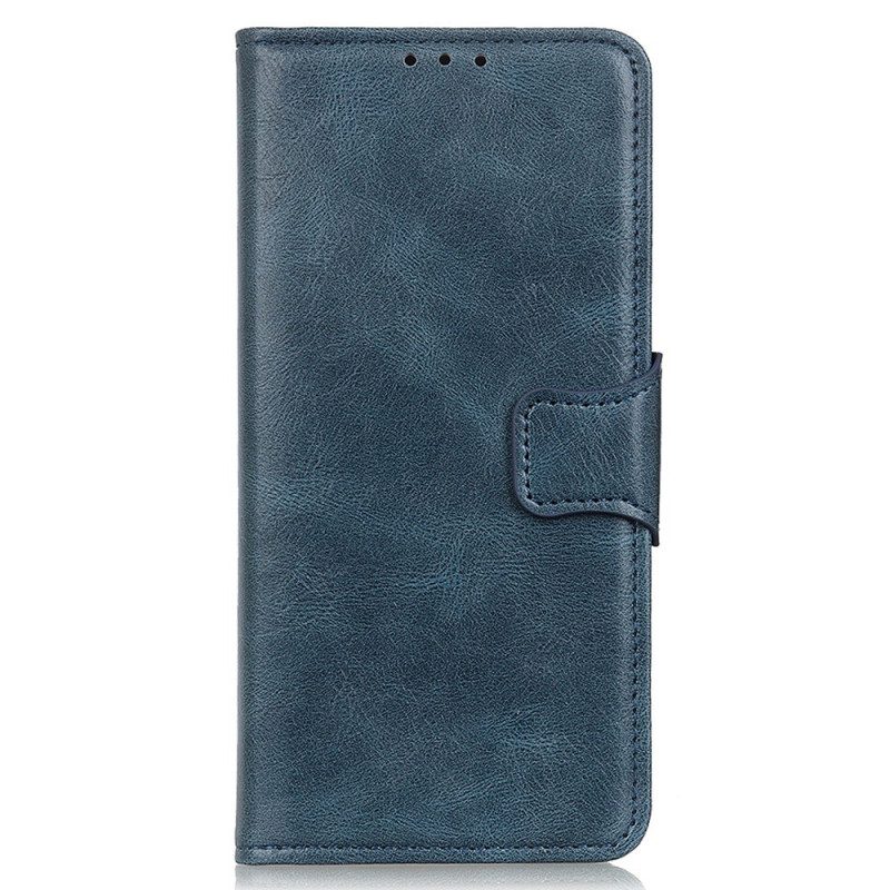 Custodia in pelle iPhone 14 Pro Max Chiusura In Pelle Stile Reversibile