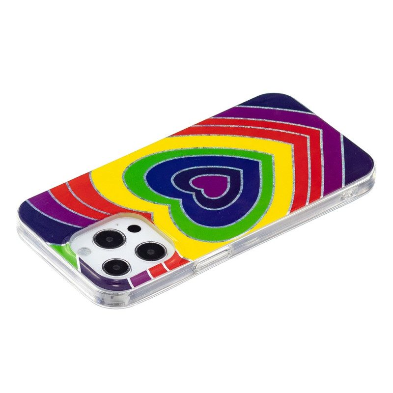 Cover iPhone 15 Pro Cuore Psichedelico