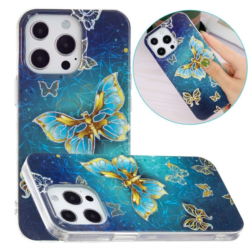 Cover iPhone 15 Pro Farfalle Preziose