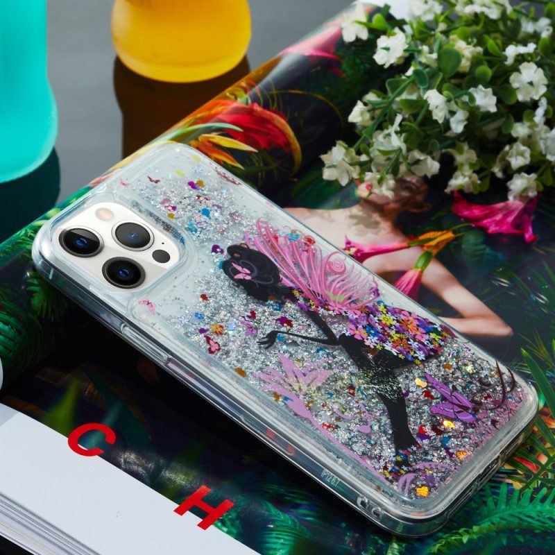 Cover iPhone 15 Pro Fata Glitter