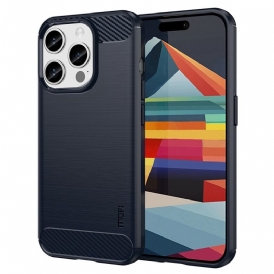 Cover iPhone 15 Pro Fibra Di Carbonio Spazzolata Mofi