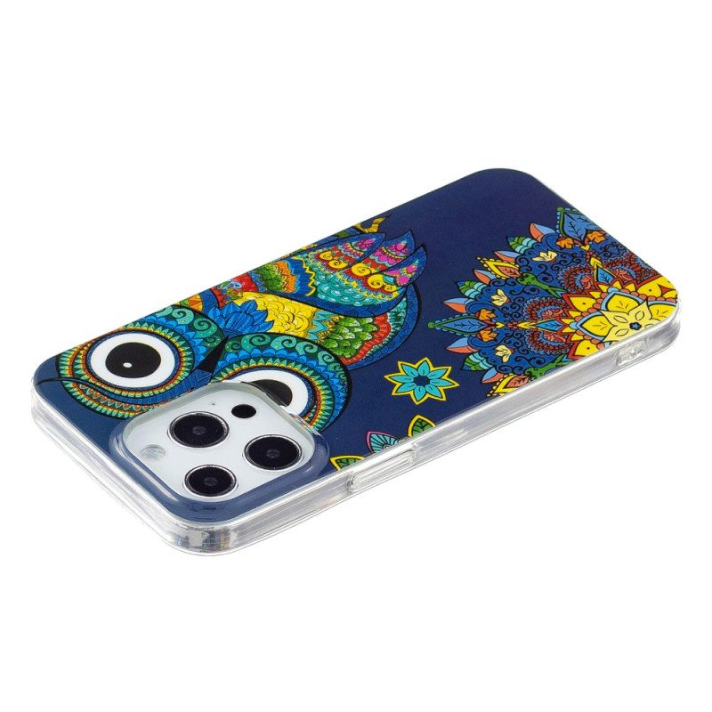 Cover iPhone 15 Pro Gufo Fluorescente