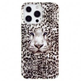 Cover iPhone 15 Pro Leopardo Fluorescente
