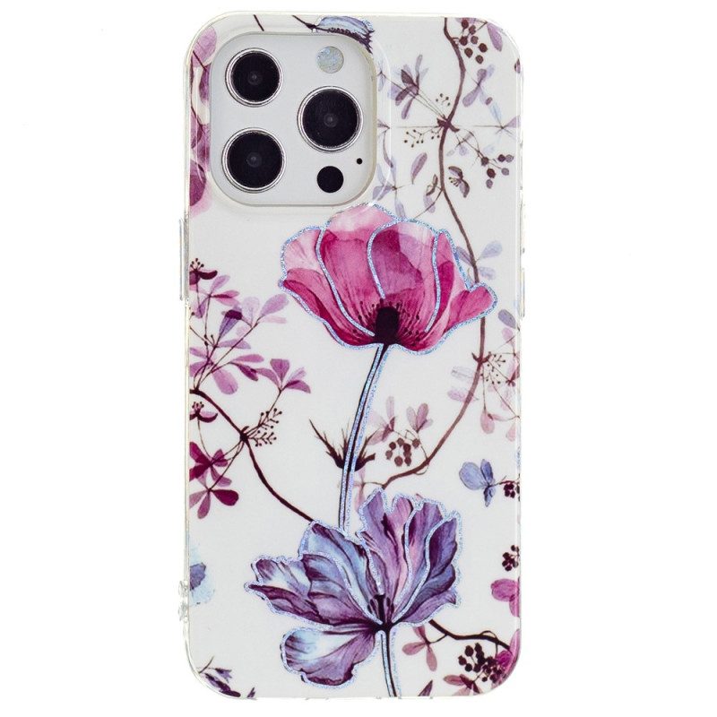 Cover iPhone 15 Pro Marmo Floreale