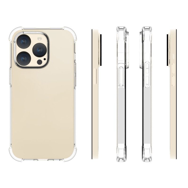 Cover iPhone 15 Pro Trasparente Con Angoli Rinforzati