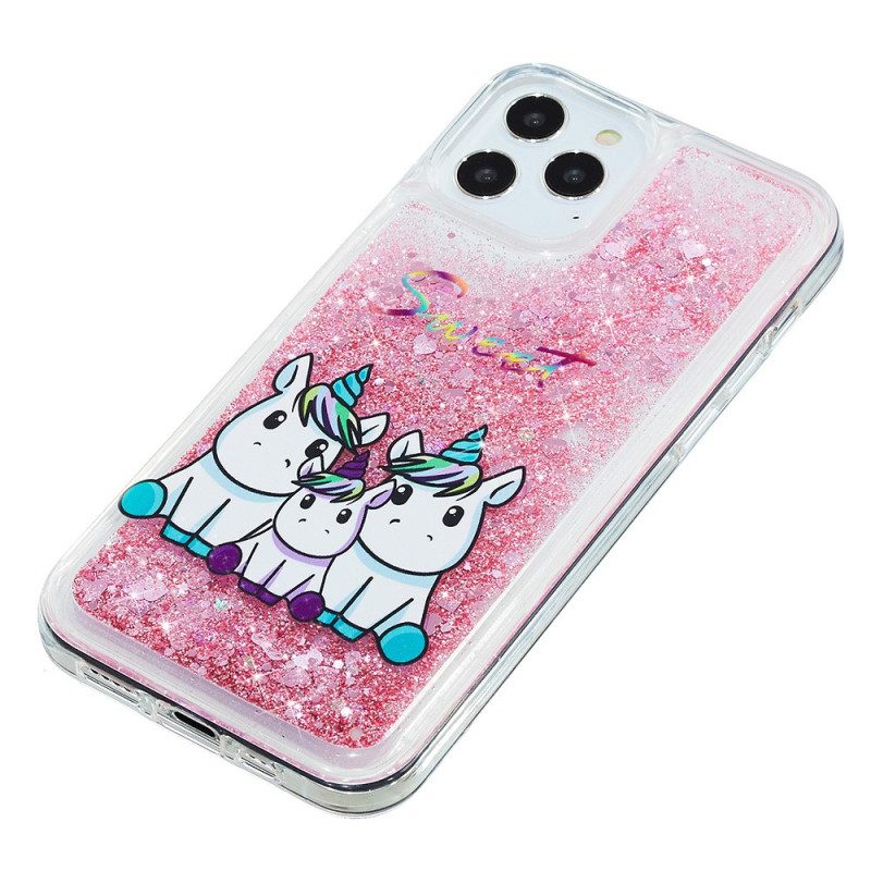 Cover iPhone 15 Pro Unicorno Glitterato