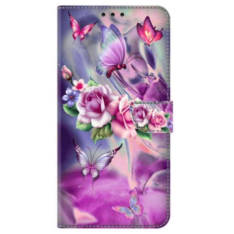 Custodia in pelle iPhone 15 Pro Bellissimi Fiori