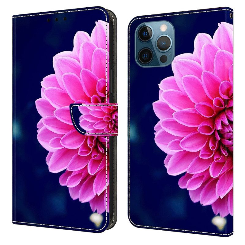 Custodia in pelle iPhone 15 Pro Un Fiore