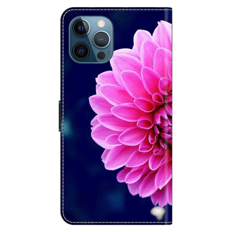 Custodia in pelle iPhone 15 Pro Un Fiore