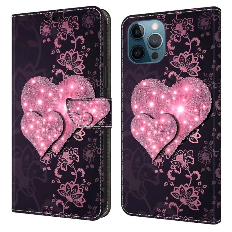 Folio Cover iPhone 15 Pro Cuori