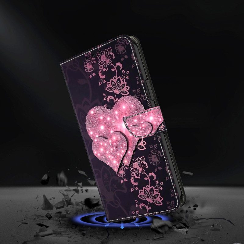 Folio Cover iPhone 15 Pro Cuori