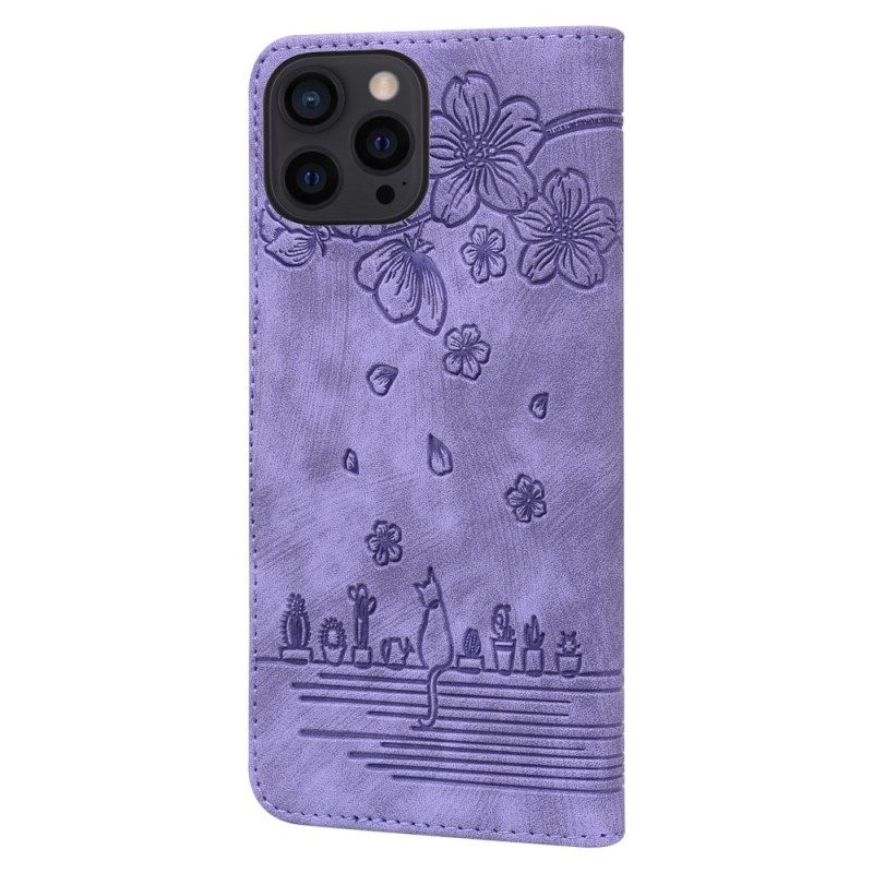 Folio Cover iPhone 15 Pro Perizoma Gatto Sogno Ad Occhi Aperti