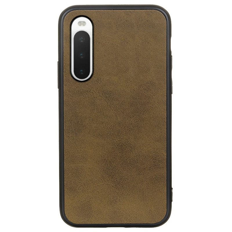 Cover Sony Xperia 10 IV Ecopelle Testurizzata