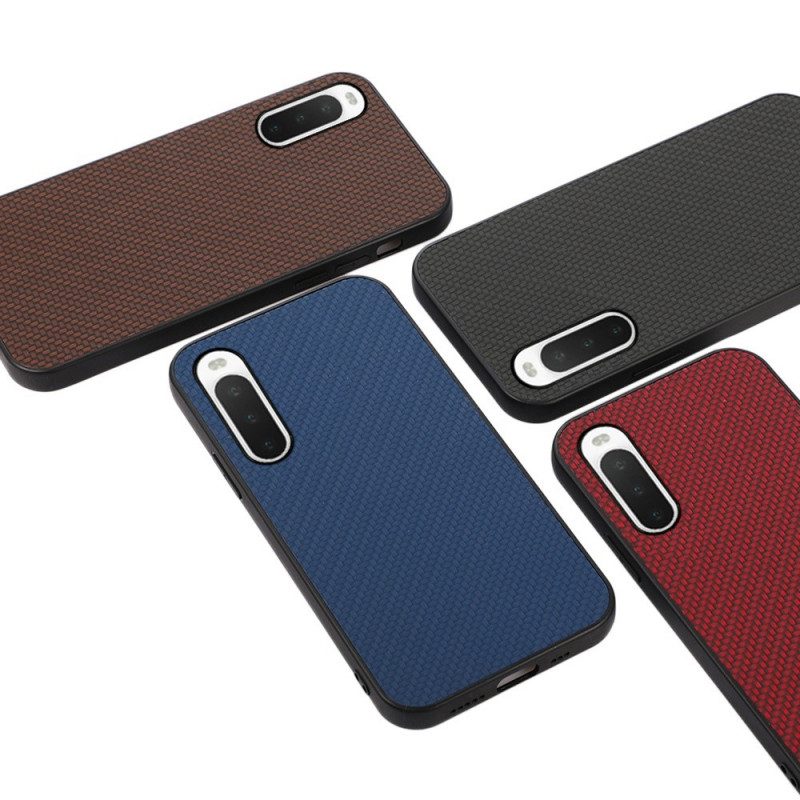 Cover Sony Xperia 10 IV Fibra Di Carbonio