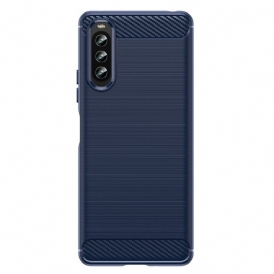 Cover Sony Xperia 10 IV Fibra Di Carbonio Spazzolata